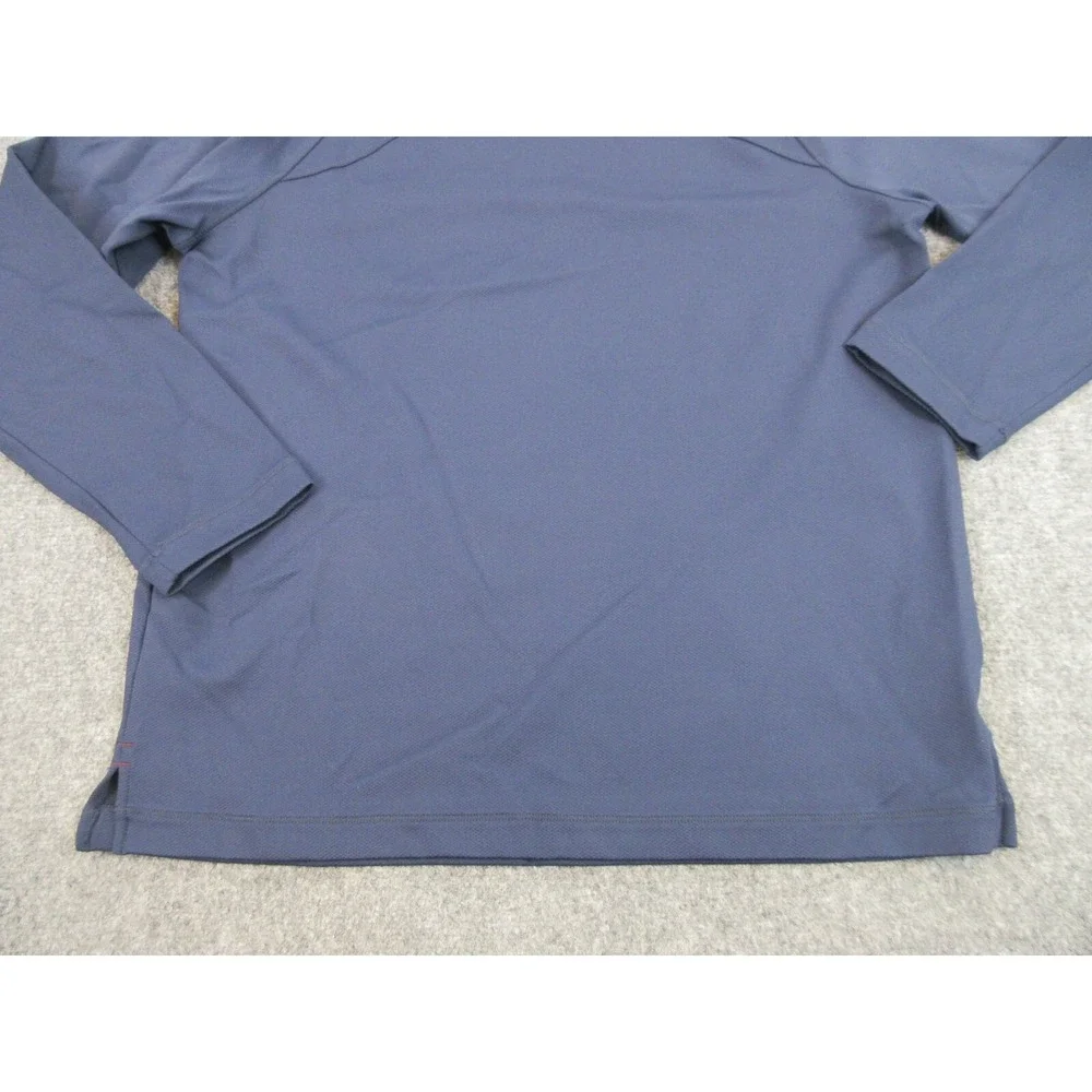 Tommy Bahama Hoodie Mens M Blue 1/4 Zip Pullover Lightweight Sweatshirt